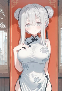 [cocorozashiAI] Fuyukawa Kagari China Dress [AI Generated]