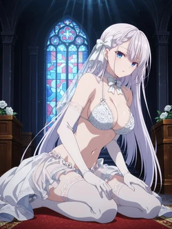 [Kurohime] リーセリア（ウェディングビキニ）[AI Generated]