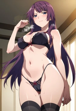 Moke P@treon Hitagi Senjougahara Love Sex  戦場ヶ原ひたぎ イチャラブエッチ 209Pics (Patreon) [AI Generated]