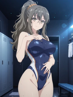 [Kurohime] 双葉理央（競泳水着）[AI Generated]