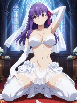 [Kurohime] 間桐桜（ウェディングビキニ）[AI Generated]