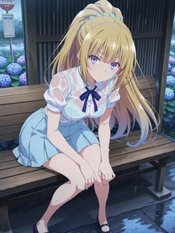 [Kurohime] 軽井沢恵（雨のバス停）[AI Generated]