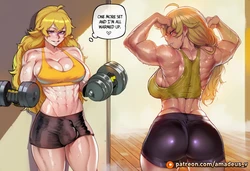 [Amadeus V] Yang's Greedy Week (Yang x Ruby, Penny, Blake & Kali) [English] [Full Comic] [AI Generated]