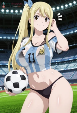 [Juanpi Amvs] 【FULL】 | | Lucy Heartfilia | | Football (Patreon) [AI Generated]
