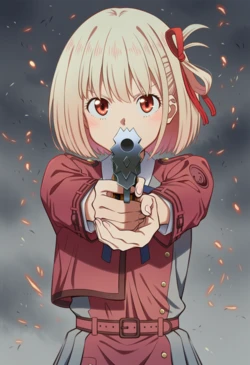 [与党野党] Lycoris Recoil Nishikigi Chisato vs Evil Old Man 2 [AI Generated]