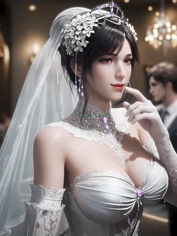 [AI Generated]吞噬星空-徐欣（校服-婚纱-红丝）