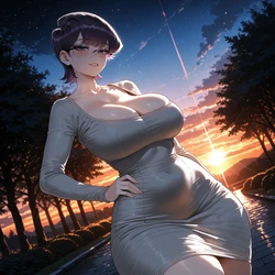 [Miyu] Komi Shuuko: Evening Stroll [Ai Generated]