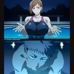 [Pixiv] BigDickBob (146248320) Nobara x Yuuji | Jujutsu Kaisen [AI-Generated]