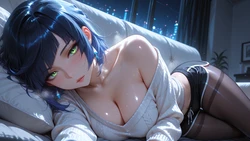 [AIArt GiWu] Yelan - Genshin Impact (Patreon) [AI Generated]
