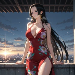 [HermesArt] Boa Hancock - Rooftop Sun (One Piece) [AI Generated] [Preview]
