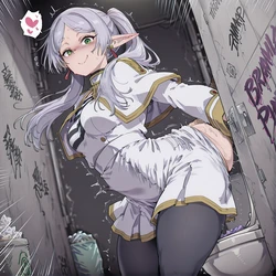 [DotaGota] Frieren Tiny Cute Womb Infusion Filling the Ancient Mage with Billions of Thick Seeds [AI generated]