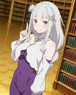 [Ponchoman] Emilia - Re:Zero || エミリア - リゼロ (UNCENSORED) 70 IMAGES [AI Generated]