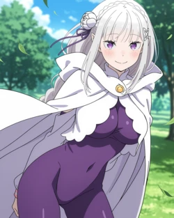 [Ponchoman] Emilia EXTRA - Re:Zero || エミリア - リゼロ (UNCENSORED) 70 IMAGES [AI Generated]