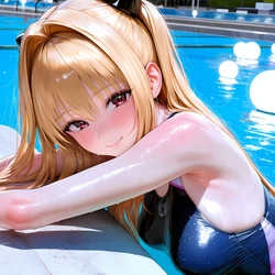 [Elizasrain]Yami x Yuuki Rito (BWC) - Pool[AI GENERATED]
