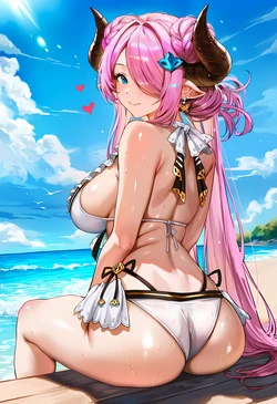 [Elizasrain]Narmaya x Gran (BWC) (Anal) - Beach[AI GENERATED]