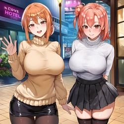 [Elizasrain]Yuigahamas x BBC (FFM Threesome) - Love Hotel[AI GENERATED]