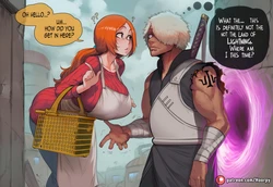 [Hoorpy] Cross-dimensional meeting with Orihime 2 (Bleach x Naruto) [English] [AI Generated]