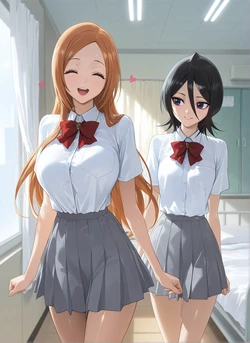 [Rametaki] 2026-03-28 Orihime x Rukia [AI generated]