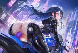 安全にライディングする方法 painter:nomoninana illust id:140949729 [AI Generated]