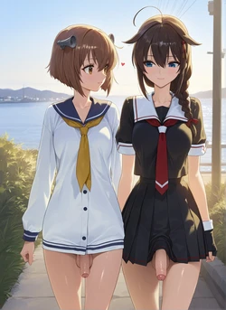 [Rametaki] 2026-03-01 Shigure x Yukikaze [AI generated]