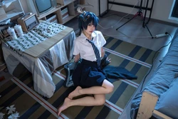 [Cosplay] 清水凪 蔚蓝档案 龙华妃咲 JK