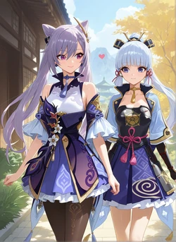[Rametaki] 2026-02-21 Ayaka x Keqing [AI generated]