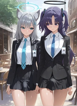 [Rametaki] 2026-02-13 Yuuka x Shiroko [AI generated]