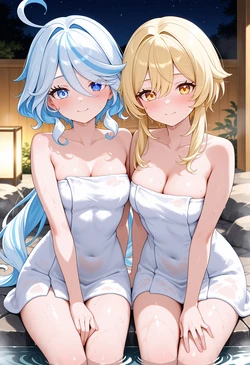 Rin_illust Furina & Yoimiya [AI Generated]