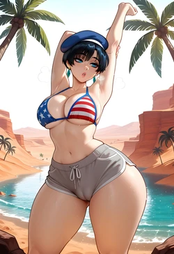 DreamcoreArt - Set 1524 - Meryl Stryfe BWC (Patreon) (AI Generated)