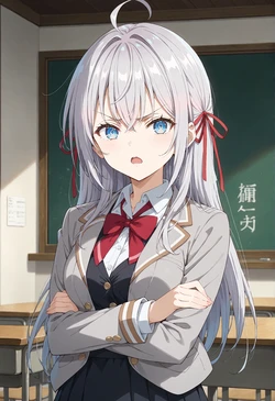 Alya-san getting creampied while working as a nude model. [AI Generated]