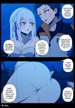 [Niui] Emilia-tan x Subaru (Re׃Zero kara Hajimeru Isekai Seikatsu) [Spanish] [JFairy Traslate]