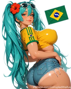 Patreon - Corrupted Waifus - Brazilian Miku - Vocaloid [AI GENERATED]