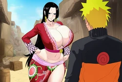 【ArtificialFox】Naruto Versus Boa Hancock【AI Generated】