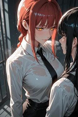 [KALA AI NSFW (VAMA)] - makima and yoru (Patreon) [AI Generated]