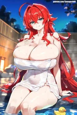 [Tamagochiii] Rias Onsen Paradise [AI Generated]
