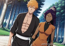 [Yakobi] Yoruichi Shihouin X Ichigo Kurosaki: Part 1 | Bleach: Thousand-Year Blood War (Extended) (Patreon) [AI Generated]
