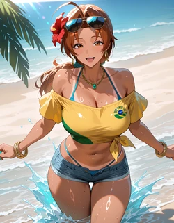 [Mom's room/ママの部屋] 日焼けママがビーチでえっち♥/Tanned Mom Has Sex On The Beach (Patreon) [AI Generated]
