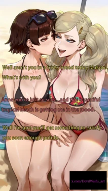Anne teaches Makoto how to please a BBC...[DevilWaifu] [AI Generated]