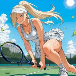 [Patreon] (narugirls_ai) Yamanaka Ino at tennis court [AI Generated]