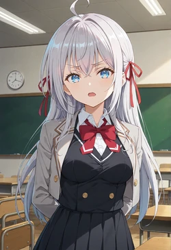 Alya-san being made to undergo a physical examination alongside the boys. [AI Generated]