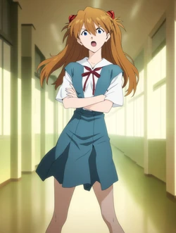[mmmsssddd] Shikinami Asuka Langley (School Uniform) [AI Generated]