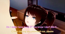 [Sanfesh]  She doesn't like doing it....but