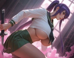 SparklingSenpai - Saeko Busujima (Highschool Of the Dead) (Patreon) (AI Generated)
