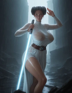 SparklingSenpai - Leia Organa (Star Wars) (Patreon) (AI Generated)