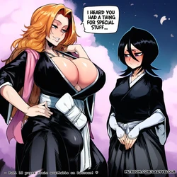 [Ladyvelour] Rukia x Futa Rangiku [Ai Generated]