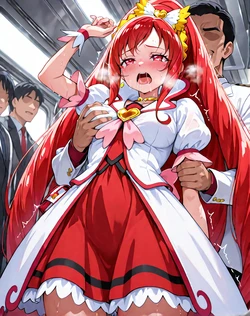 [Sakusan7] 痴漢されるキュアエース [AI Generated]