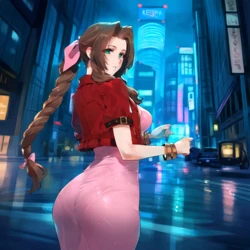 [SunGodManGa] Aerith Gainsborough Final Fantasy VII 302p [Ai Generated]