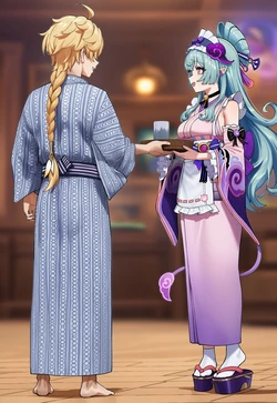 [kuroiino] Yumemizuki Mizuki & Yae Miko [AI Generated]
