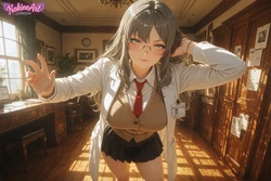 Patreon - NakinoArt - Rio Futaba (Rascal Does Not Dream of Bunny Girl Senpai) [AI GENERATED]
