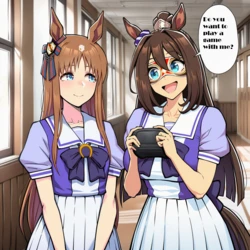 El Condor Pasa and Grass Wonder in VR (Umamusume) [AI Generated]